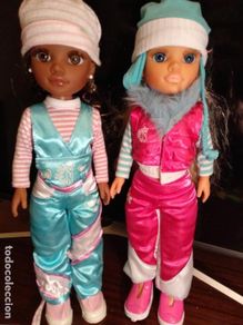 Bambole Nancy e Lucas: Nancy esquiadora AnaBelle rubia morena negra Mulata